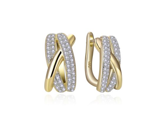 MOISS stříbrné náušnice GOLD