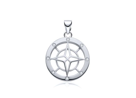 MOISS stříbrný přívěsek KOMPAS