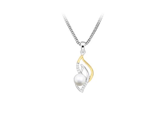 MOISS stříbrný přívěsek BICOLOR GOLD