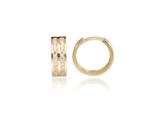 MOISS náušnice ze žlutého zlata