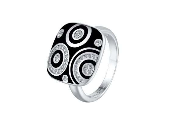 MOISS stříbrný prsten SMALT