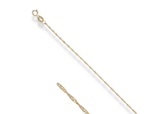 MOISS řetízek ze žlutého zlata SINGAPUR