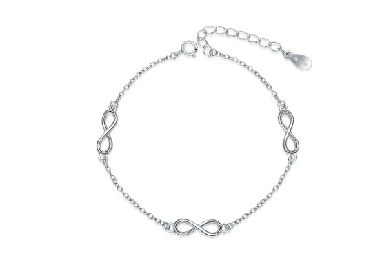 MOISS stříbrný náramek NEKONEČNO