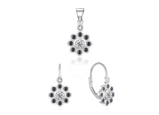 MOISS stříbrná sada KVĚTINA