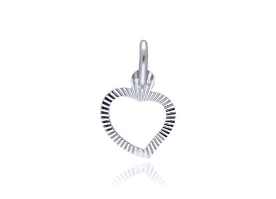 MOISS přívěsek z bílého zlata SRDCE