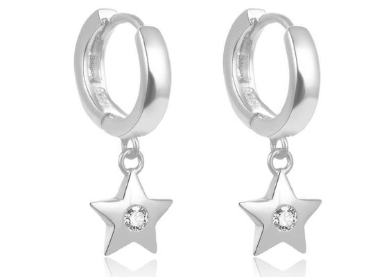 MOISS stříbrné náušnice HVĚZDA