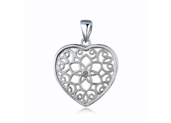 MOISS stříbrný přívěsek SRDCE