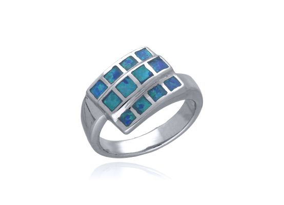 MOISS opálový stříbrný prsten