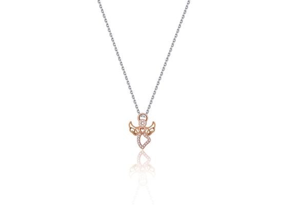 MOISS stříbrný náhrdelník ANDĚL ROSE