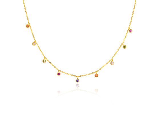 MOISS stříbrný náhrdelník GOLD