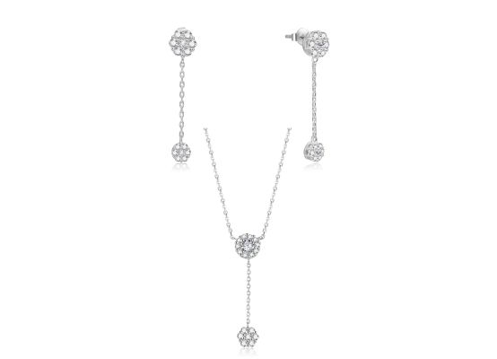 MOISS stříbrná sada KVĚTINA