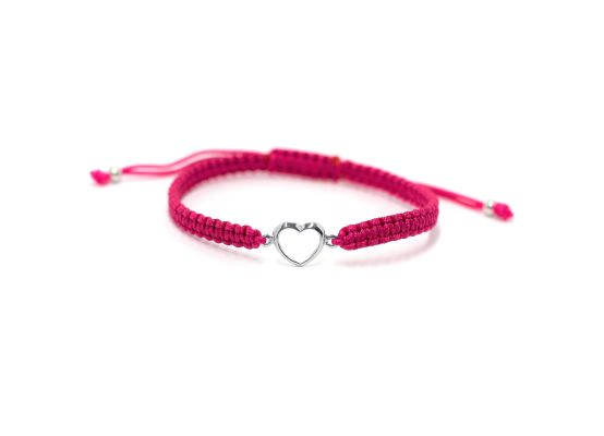 MOISS provázkový náramek SRDCE