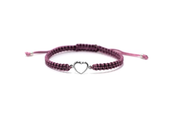 MOISS provázkový náramek SRDCE