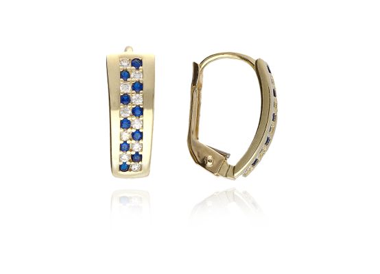 MOISS náušnice ze žlutého zlata