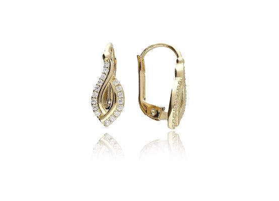 MOISS náušnice ze žlutého zlata