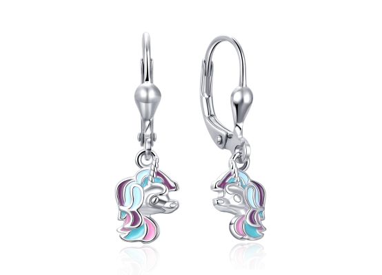 MOISS stříbrné náušnice JEDNOROŽEC