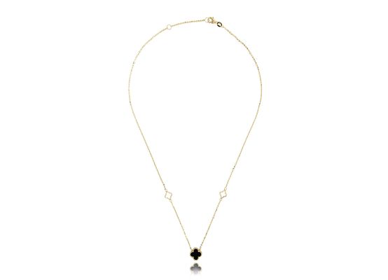 MOISS náhrdelník ze žlutého zlata ONYX