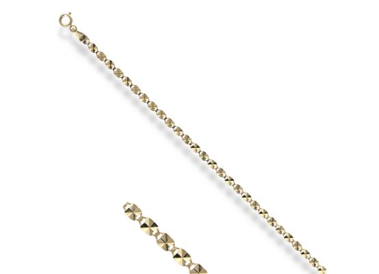 MOISS řetízkový náramek ze žlutého zlata PATTERNS