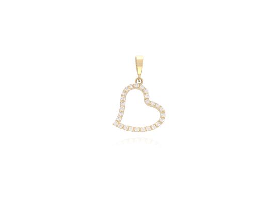 MOISS přívěsek ze žlutého zlata SRDCE