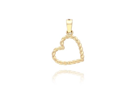 MOISS přívěsek ze žlutého zlata SRDCE