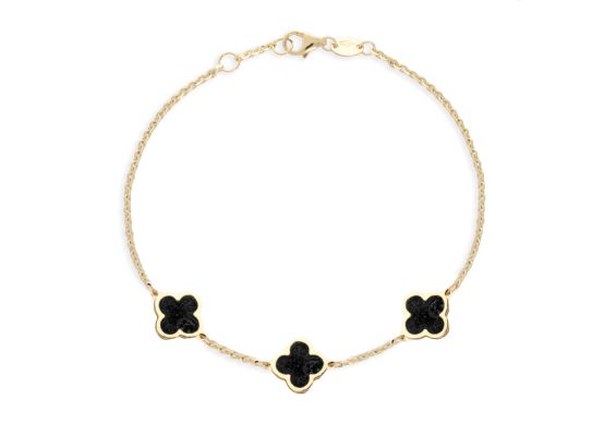 MOISS náramek ze žlutého zlata ONYX