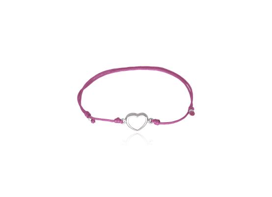 MOISS provázkový náramek SRDCE