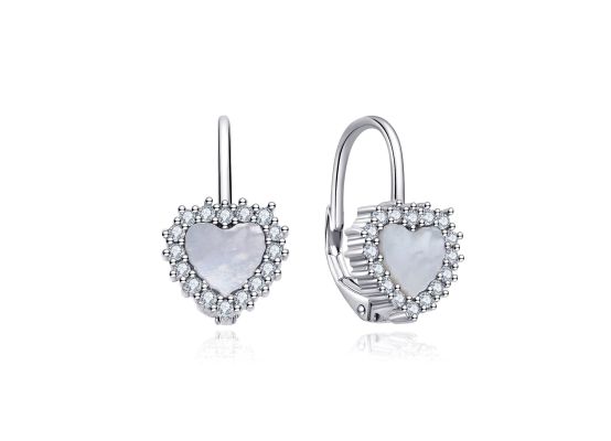 MOISS stříbrné náušnice SRDCE