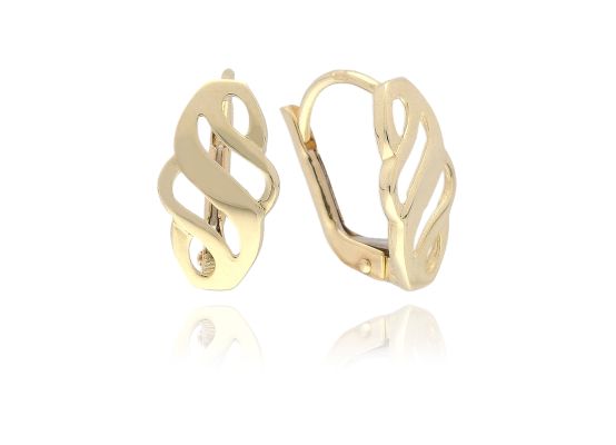 MOISS náušnice ze žlutého zlata