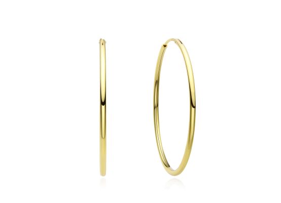 MOISS stříbrné náušnice GOLD