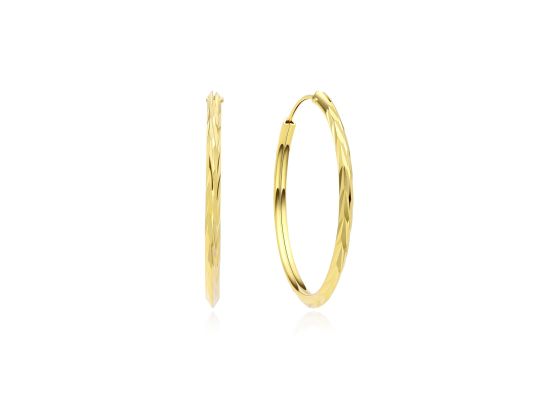 MOISS stříbrné náušnice GOLD