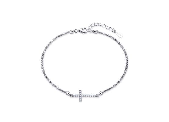 MOISS stříbrný náramek KŘÍŽ