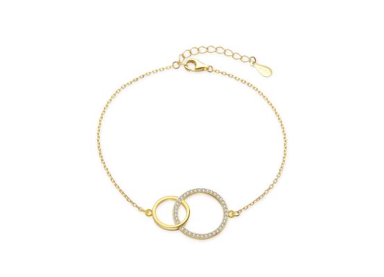 MOISS stříbrný náramek GOLD KRUH