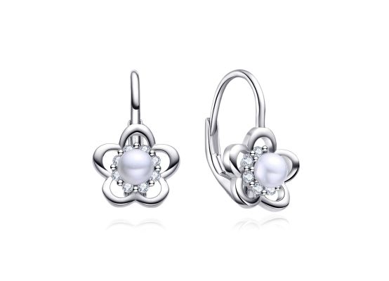 MOISS perlové stříbrné náušnice