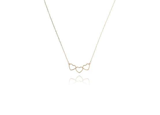 MOISS náhrdelník ze žlutého zlata SRDCE