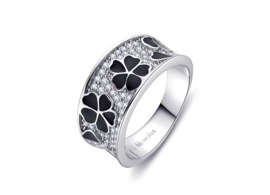 MOISS stříbrný prsten SMALT