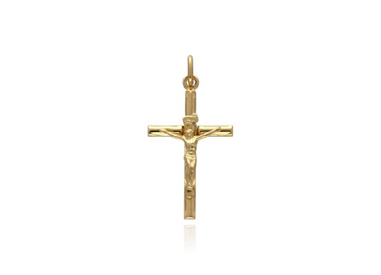 MOISS přívěsek ze žlutého zlata KŘÍŽEK