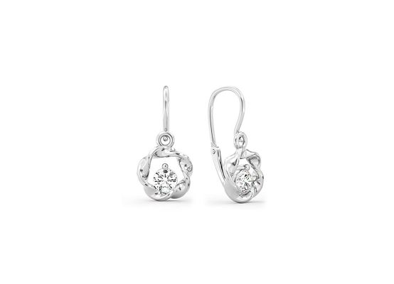 MOISS dětské náušnice z bílého zlata