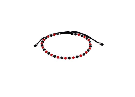 MOISS provázkový náramek s kuličkami