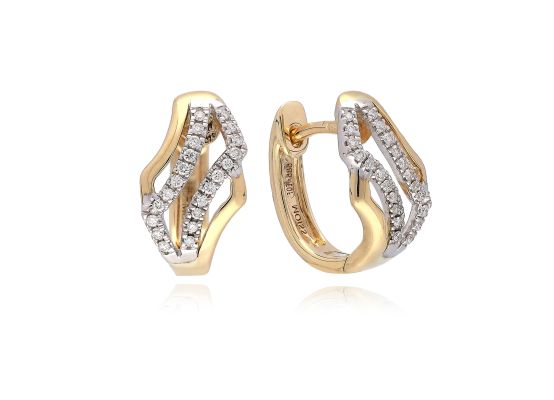 MOISS diamantové náušnice ze žlutého zlata