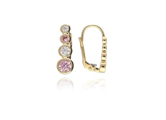 MOISS náušnice ze žlutého zlata