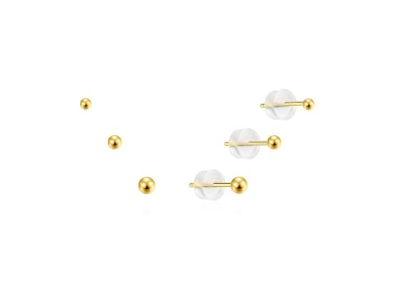 MOISS stříbrné náušnice 2-3mm