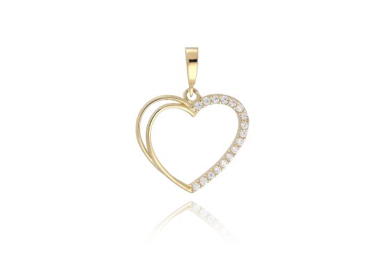MOISS přivěsek ze žlutého zlata SRDCE