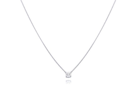 MOISS LG diamantový náhrdelník z bílého zlata