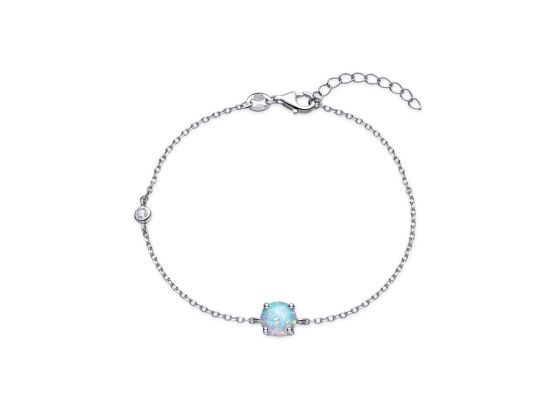 MOISS stříbrný náramek OPÁL