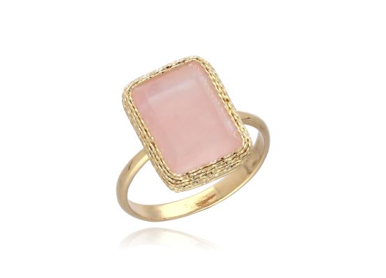 MOISS prsten ze žlutého zlata KŘEMEN