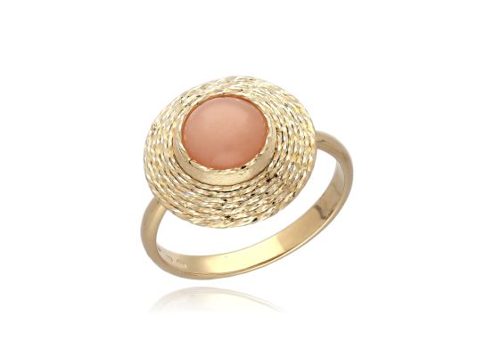 MOISS prsten ze žlutého zlata KŘEMEN