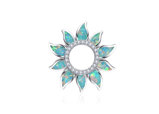 MOISS stříbrný přívěsek OPÁL SLUNCE