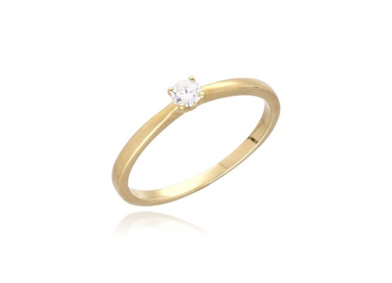 MOISS LG diamantový prsten ze žlutého zlata