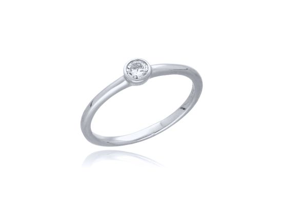 MOISS diamantový prsten z bílého zlata