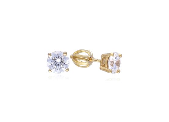 MOISS LG diamantové náušnice ze žlutého zlata